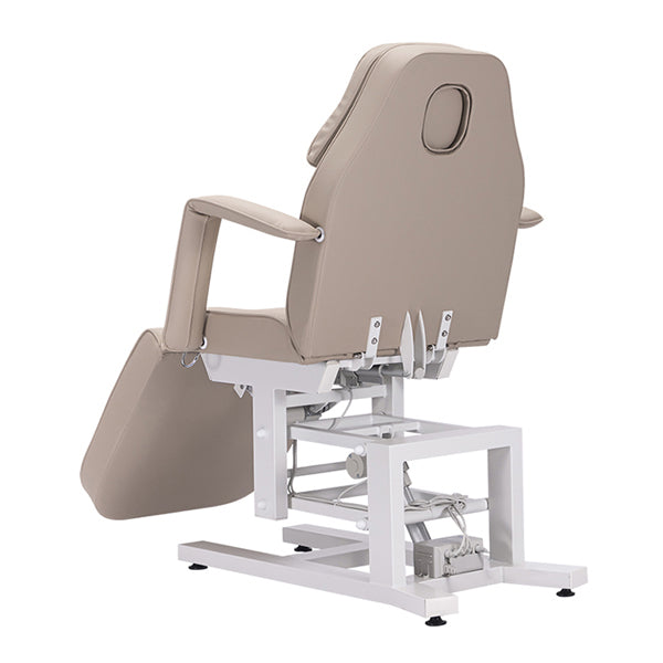 DSSE Electric Bed With Heating Function Latte Rear Side View