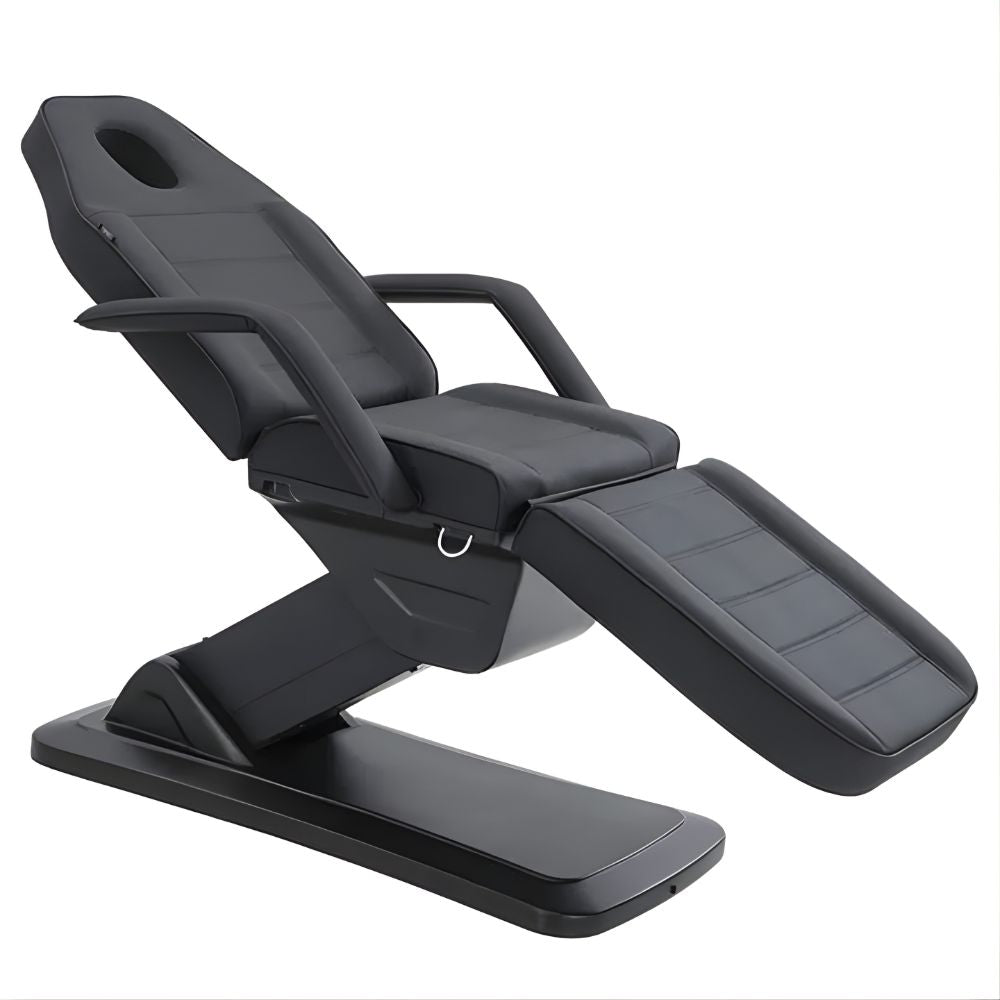 DSSE Elysea Treatment Bed Black Face Hole Front Side View