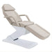 DSSE Elysea Treatment Bed Latte Reclined Pillow Front Side View