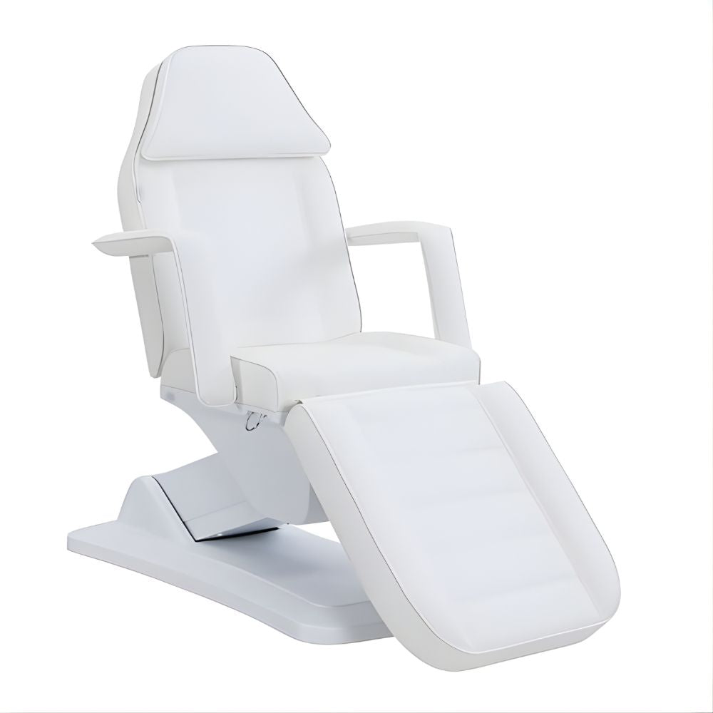 DSSE Elysea Treatment Bed White Upright Front Side View