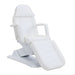 DSSE Elysea Treatment Bed White Upright Front Side View