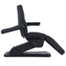 DSSE Eros Treatment Bed Black Arm Rest Rotated Side View