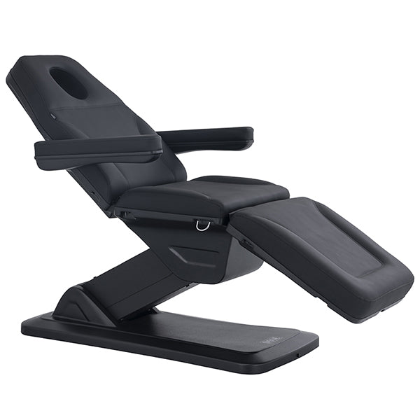 DSSE Eros Treatment Bed Black Face Hole Front Side View