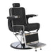 DSSE Gagliano Barber Chair Black Front Side View