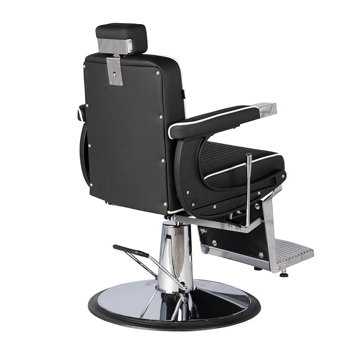 DSSE Gagliano Barber Chair Black Rear Side View