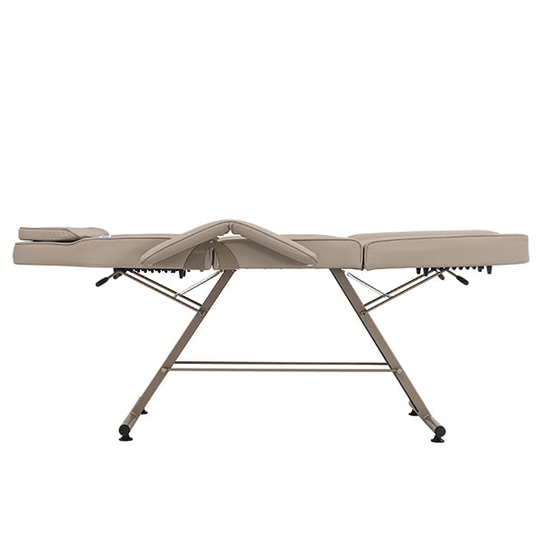 DSSE Hydra Treatment Bed Champagne Gold Latte Flat Position Side View