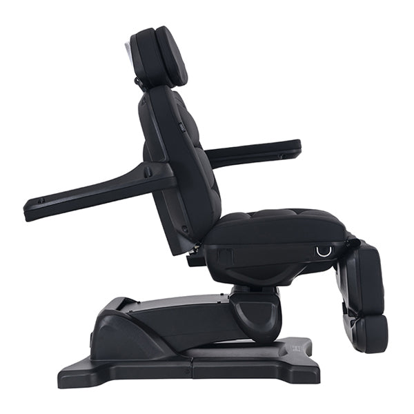 DSSE Lotus 4 Motor Treatment Bed Black Arm Rest Rotated Side View