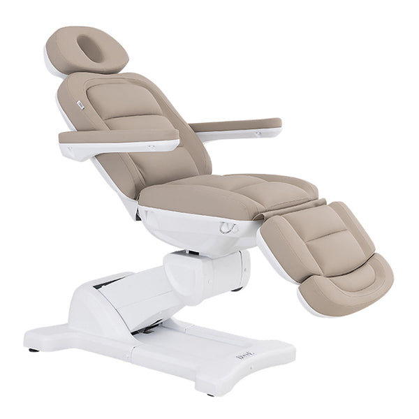 DSSE Lotus 4 Motor Treatment Bed Latte Face Hole Front Side View