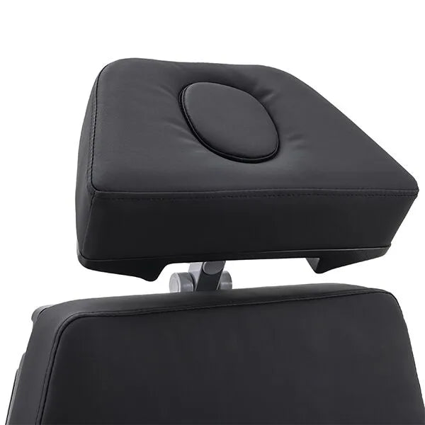 DSSE Lumina Treatment Bed Black Adjustable Headrest Front View