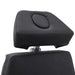 DSSE Lumina Treatment Bed Black Adjustable Headrest Front View