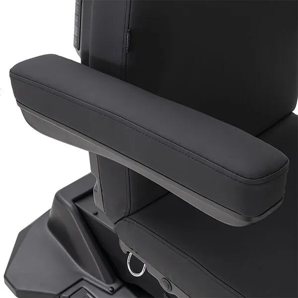 DSSE Lumina Treatment Bed Black Arm Rest View