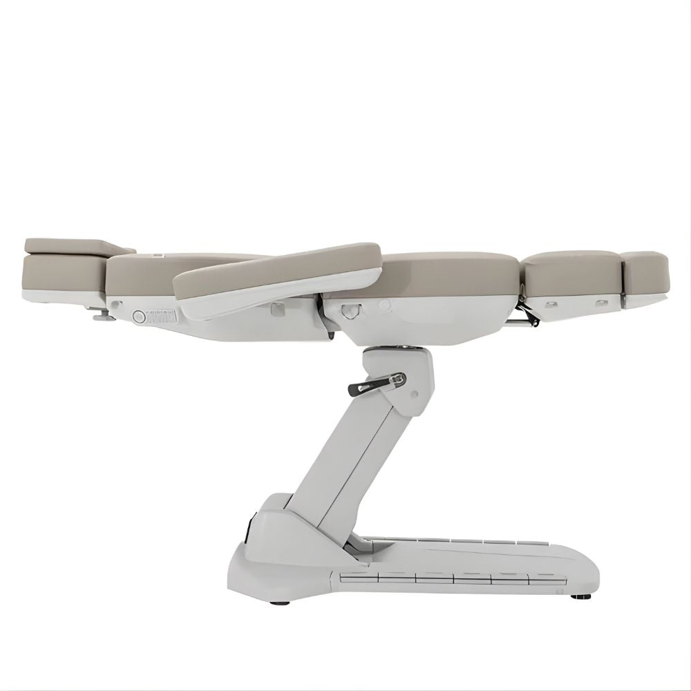 DSSE Lumina Treatment Bed Latte Raised Flat Position Side View