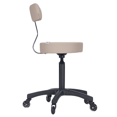 DSSE Medi Deluxe Salon Stool Latte Side View