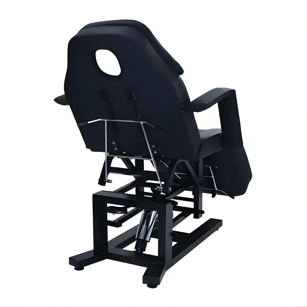 DSSE Mia Hydraulic Beauty Bed Black Rear Side View