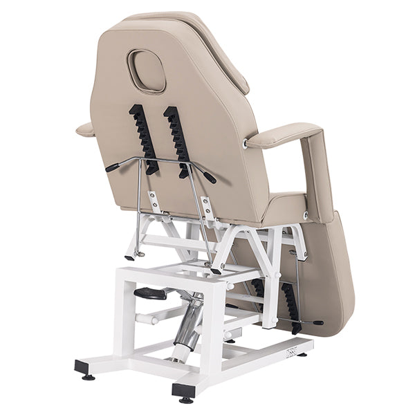 DSSE Mia Hydraulic Beauty Bed Latte Rear Side View