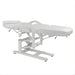 DSSE Mia Hydraulic Beauty Bed White Raised Flat Position Front Side View