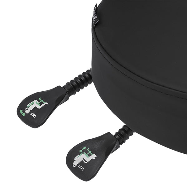 DSSE Mitra Round Medi With Tilt Stool Black Adjustment Levers View