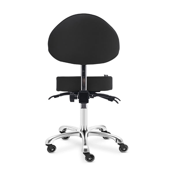 DSSE Mitra Round Medi With Tilt Stool Black Rear View