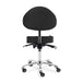 DSSE Mitra Round Medi With Tilt Stool Black Rear View