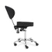 DSSE Mitra Round Medi With Tilt Stool Black Reclined Side View