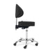 DSSE Mitra Round Medi With Tilt Stool Black Side View
