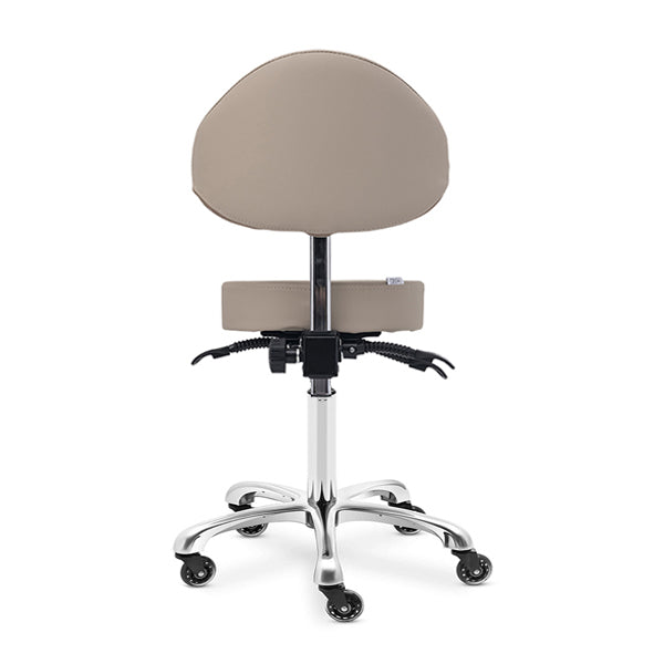DSSE Mitra Round Medi With Tilt Stool Latte Rear View