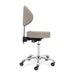 DSSE Mitra Round Medi With Tilt Stool Latte Side View