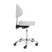 DSSE Mitra Round Medi With Tilt Stool White Side View