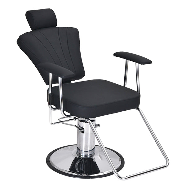 DSSE Monte Carlo S90 Brow And Makeup Chair Black Front Side View