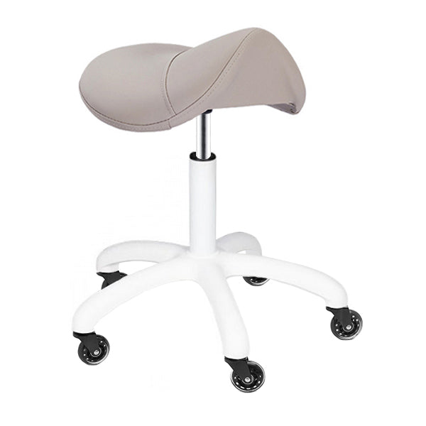 DSSE Myro Medi Saddle Stool Latte Front Side View