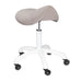 DSSE Myro Medi Saddle Stool Latte Front Side View