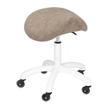 DSSE Myro Medi Saddle Stool Taupe Front Side View