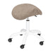 DSSE Myro Medi Saddle Stool Taupe Front Side View
