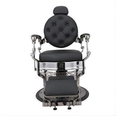 DSSE Onyx Barber Chair Black Front View
