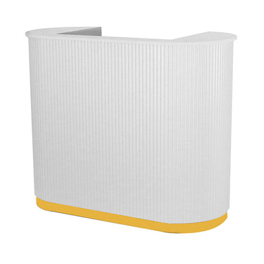 DSSE Pallas 1200 Reception Desk White Front Side View