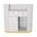 DSSE Pallas 1200 Reception Desk White Rear View