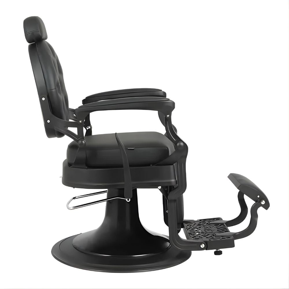 DSSE Phantom Barber Chair Black Side View