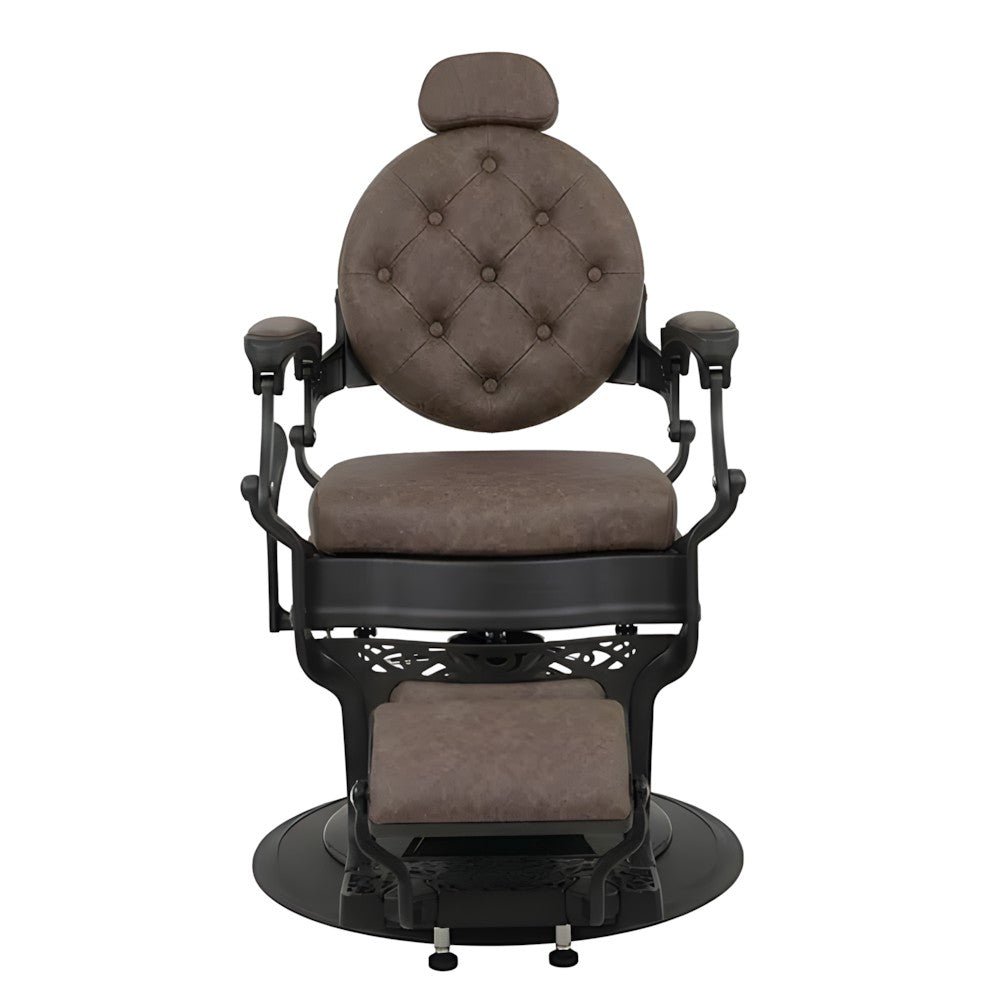 DSSE Phantom Barber Chair Mocha Front View