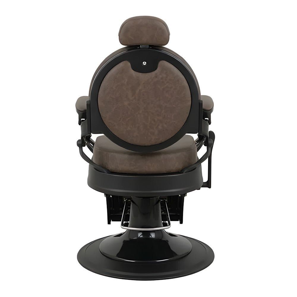 DSSE Phantom Barber Chair Mocha Rear View