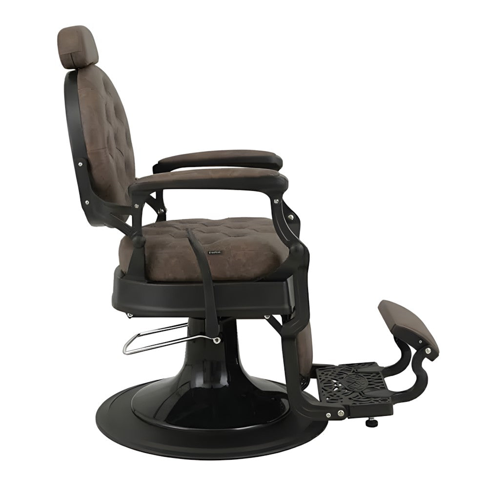 DSSE Phantom Barber Chair Mocha Side View