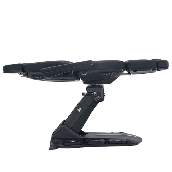 DSSE Quattro IV Beauty Bed Black Elevated Flat Position Side View