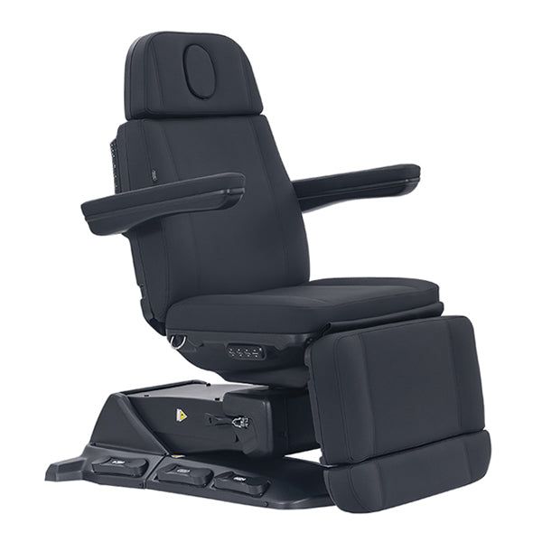 DSSE Quattro IV Beauty Bed Black Upright Front Side View