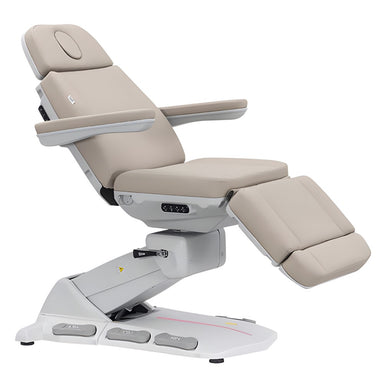 DSSE Quattro IV Beauty Bed Latte Red LED Front Side View