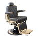 DSSE Regal Barber Chair Black Front Side View