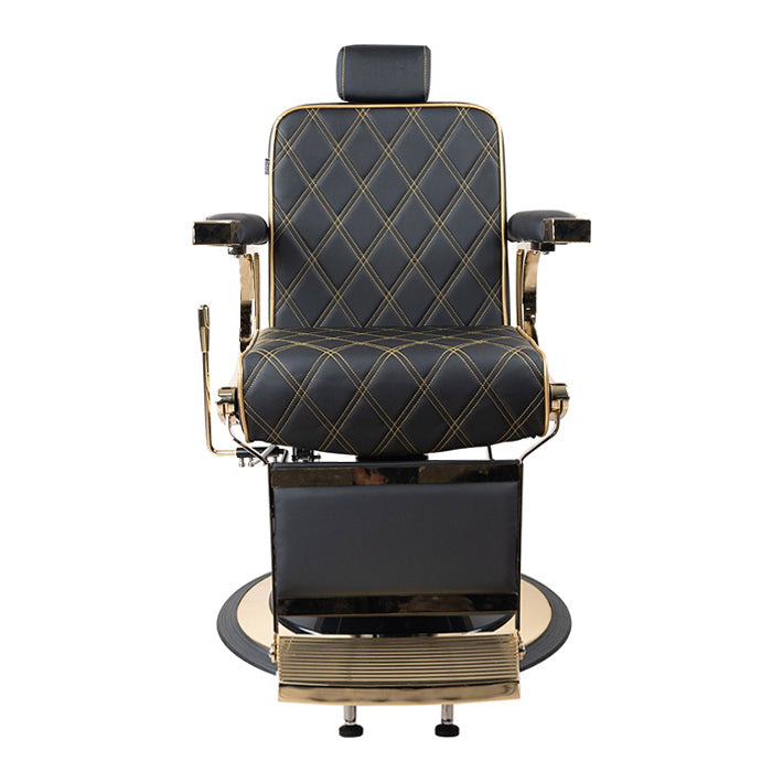 DSSE Regal Barber Chair Black Front View