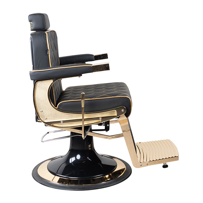 DSSE Regal Barber Chair Black Side View