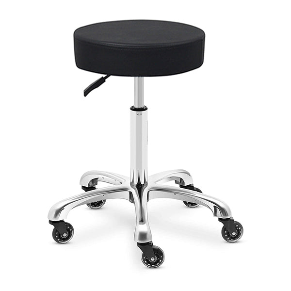 DSSE Round Medi Stool Black Side View