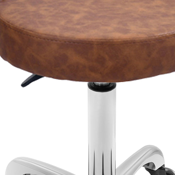 DSSE Round Medi Stool Tan Seat View