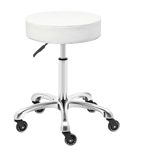 DSSE Round Medi Stool White Front View
