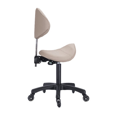 DSSE Saddle Medi S2 With Tilt Stool Latte Side View
